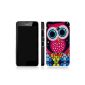 box shell Case for Nokia Lumia 635 - Red and Black Design owl pen (Electronics)