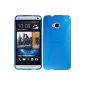 Silicone Case HTC One - Blue - PhoneNatic ​​M7 TPU Case Silicone Cover Case Cover + Screen Protector (Electronics)