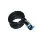 Kasp K730L180 Spiral Cable Lock for Bike 12 x 1800 mm (Tools & Accessories)