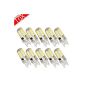 10pcs LED bulbs G9 5W LED, AC220-240V (Ø18 × 50mm), 64 * 3014 SMD LEDs Warm White