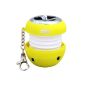 August MS310 - Mini Speaker - Portable box with integrated battery - 3.5mm audio in for MP3 player / computer / mobile phones (Yellow) (Electronics)