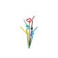 50 drinking straws with nodes and extra long FlexiZone colorful (Toys)