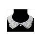Womdee (TM) Vintage Retro Style False collar necklace Romantic necklace with Artificial Pearl White Womdee Accessorie (Misc.)