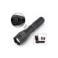 TGLOE (Tm) -1600LM CREE XM-L T6 LED zoomable flashlight 2X 18650 Battery Charger