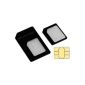 mumbi Nano SIM Adapter for iPhone 5 / Nanosim Adapter to Micro Sim and normal SIM card (electronic)