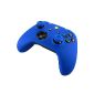 Pandaren handful of soft silicone skin protective case for the XBOX ONE Levers preventing bumps and scratches (blue) + thumb grip cork handle x 2 (Video Game)