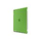 Belkin F8N744cwC03 rear protective shell Compatible Smart Cover for iPad 2, iPad 3 and iPad 4 - Translucent Green (Accessory)