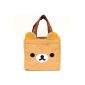 cute Rilakkuma bear face plush handbag (Toys)
