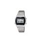 Casio - Vintage - B640WD-1AVEF - Collection - Men Watch - Quartz Digital - Black Dial - Silver Bracelet (Watch)