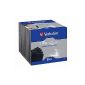 Verbatim slim jewel case 25er for CD storage spindle, empty cases (office supplies & stationery)