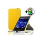 ForeFront Cases® New Google Nexus 7 FHD Synthetic Leather Case Cover / Stand for Google Nexus 7 FHD Tablet (7-Inch, 16GB, Black) ASUS (2013) - Implementation of Automatic Standby Magnetic closure - stylus and screen protector included - YELLOW (Electronics)