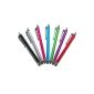 ebestStar - Lot / Pack 7 UNIVERSAL SCREEN CAPACITIVE STYLUS colors Black, Silver (silver / white), Pink, Purple, Blue, Green and Red smartphone and touch pad (APPLE iPAD4, iPAD3, iPAD2, iPAD MINI, iPhone 5, 4S 4 3GS 3G, iPod Touch, Samsung Galaxy Tab 2 10.1 P5100, P7500 Tab 10.1, Tab 8.9 P7300, Tab 2 7.0 P3100, S4 i9500, i9300 S3, S2 i9100, i9000 S, ACE S5830, Note 8.0 N5100, N7000 / i9220, Note II N7100, Google NEXUS 7/4, Blackberry Z10, Xperia Z / S / U, HTC ONE ... etc) (Electronics)