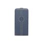 Faconnable FACOSELIP5B Case Flap Leather Case for iPhone 5 Blue (Accessory)