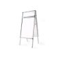 TecTake aluminum A1 poster holder sidewalk easel stop billboard on both sides with headboard and 4 films (Office Supplies)