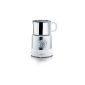 Severin SM 9685 milk frother (500 watts, induction, 700 ml, warm and cold foaming, 4 temperature levels) stainless steel / white (household goods)
