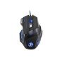 AFUNTA 3200 DPI Gaming Athletics Wired USB mouse 7 key with breathing lights Supports Windows system IOS Mac (Personal Computers)