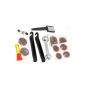 Bicycle repair kit set, 24-piece, with bone key, tire levers, F-45024 (Misc.)