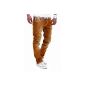 MT denim mens jeans, straight fit, thick seam Brown RJ-112 (Textiles)