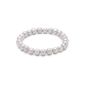Valero Pearls Classic Collection Ladies Bracelet elastic quality freshwater cultured pearls in about 8 mm baroque light gray 19 cm 446 650 (jewelry)