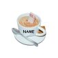 XL Money Box Coffee Cup - stable money box made of resin with key - piggy bank funny funny coffee fund - Reisekasse leisure travel Coffee Cafe Espresso (Toys)