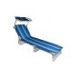 Liege Rhodes sunroof deckchair sunbed sunlounger OCEAN BLUE Capacity up to 120 kg (Misc.)