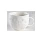 Specialty Mug / Breakfast Cup made of porcelain, in chic knitted look, from the collection of sweaters TOGNANA.  530 ml. Volume (household goods)