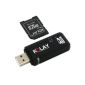 USB SD card reader for SD / SDHC Cards + Micro SD Card Adapter (used by the operating systems Windows Vista, ME, 2000, XP, Windows 7 and 8 are supported) (Accessories)