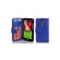 Cadorabo!  PU Leather Pattern Protective Case for LG G2 BookStyle MINI in blue (Electronics)