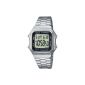 Casio - Vintage - A178WEA-1AES - Man- Watch Digital Watch - Chronograph - Steel Bracelet (Watch)