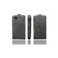 Flip Case Handytasche fold-Leather Case Black Wiko Sunset (Electronics)