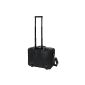 Trolley pilot case with black leather compartment laptop compartment (Luggage)