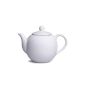 Beautiful white porcelain teapot 1,0 Ltr. (Z188) (household goods)