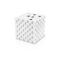 Plemo Magic Cube Speaker Wireless Bluetooth Rechargeable and Portable with 3.5mm Audio port Compatible with iPhone, iPad, Android Mobile Phones, Tablets The Touch Screen, the MacBook, the Laptops, MP3 players and CD and for Portable DVD Players, White (Electronics)