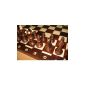Chess set made of wood, in cassette, 54 cm (toys)