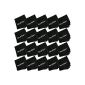 Hero Fiber Ultra-Gentle Cleansing Cloth for cameras, lenses, smartphones, tablets, gems ?? and all other sensitive pieces (Black) - 20-Pack (Camera)
