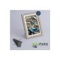 Plastic frame picture frame from 9x13 to 30x40 A4 landscape and portrait to hang Frame color Old wood - format 21x29,7