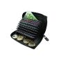 Universal Leather credit card holder and wallet card case card holder IN A PURSE KEY purse black (Luggage)