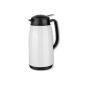 Isosteel Table Line VA-9341K Vacuum Flask 1,5 L from 18/8 stainless steel white coated with Quickstop Einhandausgießsystem (household goods)