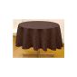 Sun Tan stain resistant tablecloth round SPACE Chocolate D.180 cm (Kitchen)