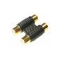 Double coupler Cinch RCA Female To Female Double Audio Video (Electronics)
