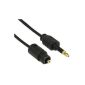 InLine OPTO audio cable, 3.5mm plug to Toslink plug, 2m, 89912 (electronics)