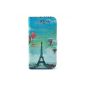 delightable24 Leather Case Cover Case Book Style for Samsung Galaxy S4 smartphone - Eiffel Tower balloon Edition (Electronics)