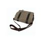 Surenow Canvas Leather Leisure School Bag for Ipad Crossbody Shoulder Bag (Textiles)