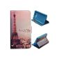 Voguecase® Protective Carrying Case Leather Wallet Case Case Cover for Samsung Galaxy Grand Prime SM G530FZ (the tower at sunset) + Free Universal stylus (Wireless Phone Accessory)