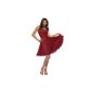 Astrapahl, halter cocktail dress, evening dress, party dress, knee-length, red color (Textiles)