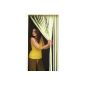 Door curtain-type slip-resistant bugs and flies-LIME AND WHITE