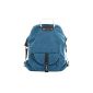 Smart Star Women Men Casual Canvas backpack schoolbag travel bag -Two ways to wear very practical (blue)
