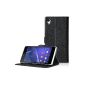 Bingsale PU Leather Case for Sony Xperia Z2 Cover Case Black (Electronics)