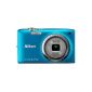 Nikon Coolpix S2700 Digital Camera (16 Megapixel, 6x opt. Zoom, 6.7 cm (2.7 inch) TFT display) Blue (Electronics)