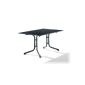 Winners 1170-55 Boulevard folding table with Puroplan plate 140 x 90 cm, steel tube frame iron-gray, slate tabletop decor anthracite (garden products)